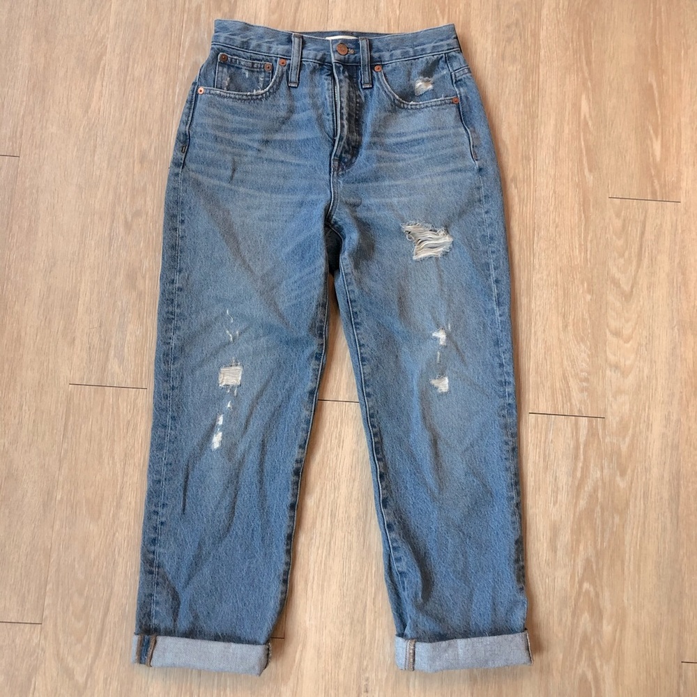 Cropped Straight Leg Madewell Jeans